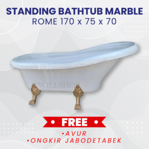 BATHTUB KAMAR MANDI ROME FREESTANDING