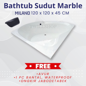 Bathtub Sudut Marble MILANO