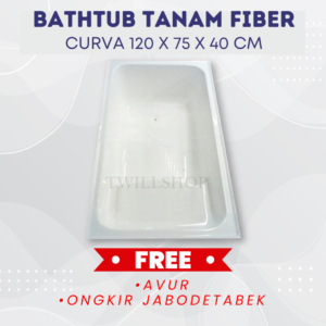 BATHTUB TANAM CURVA FIBER