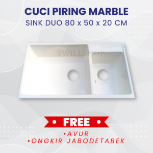 WASTAFEL MARBLE SINK DUO