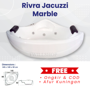 BATHTUB SUDUT RIVRA MARBLE JACUZZI