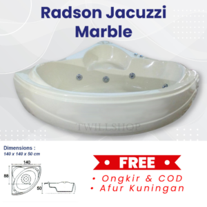 BATHTUB SUDUT RADSON MARBLE JACUZZI