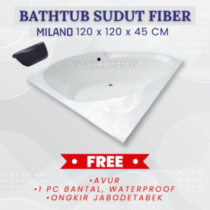 BATHTUB SUDUT MILANO MARBLE