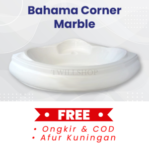 BATHTUB SUDUT BAHAMA MARBLE