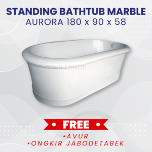 Bathtub Aurora Freestanding Marble