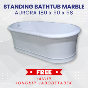 Bathtub Aurora Freestanding Marble